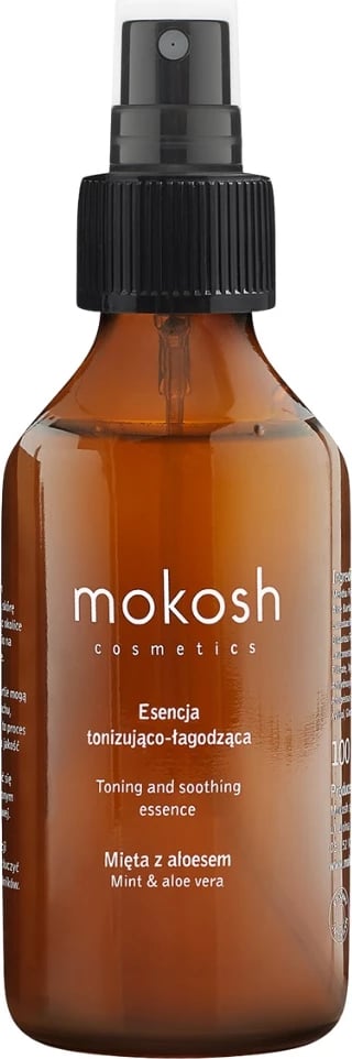 Essencë tonifikuese dhe qetësuese për fytyrë Mokosh Mint and Aloe për femra, 100ml