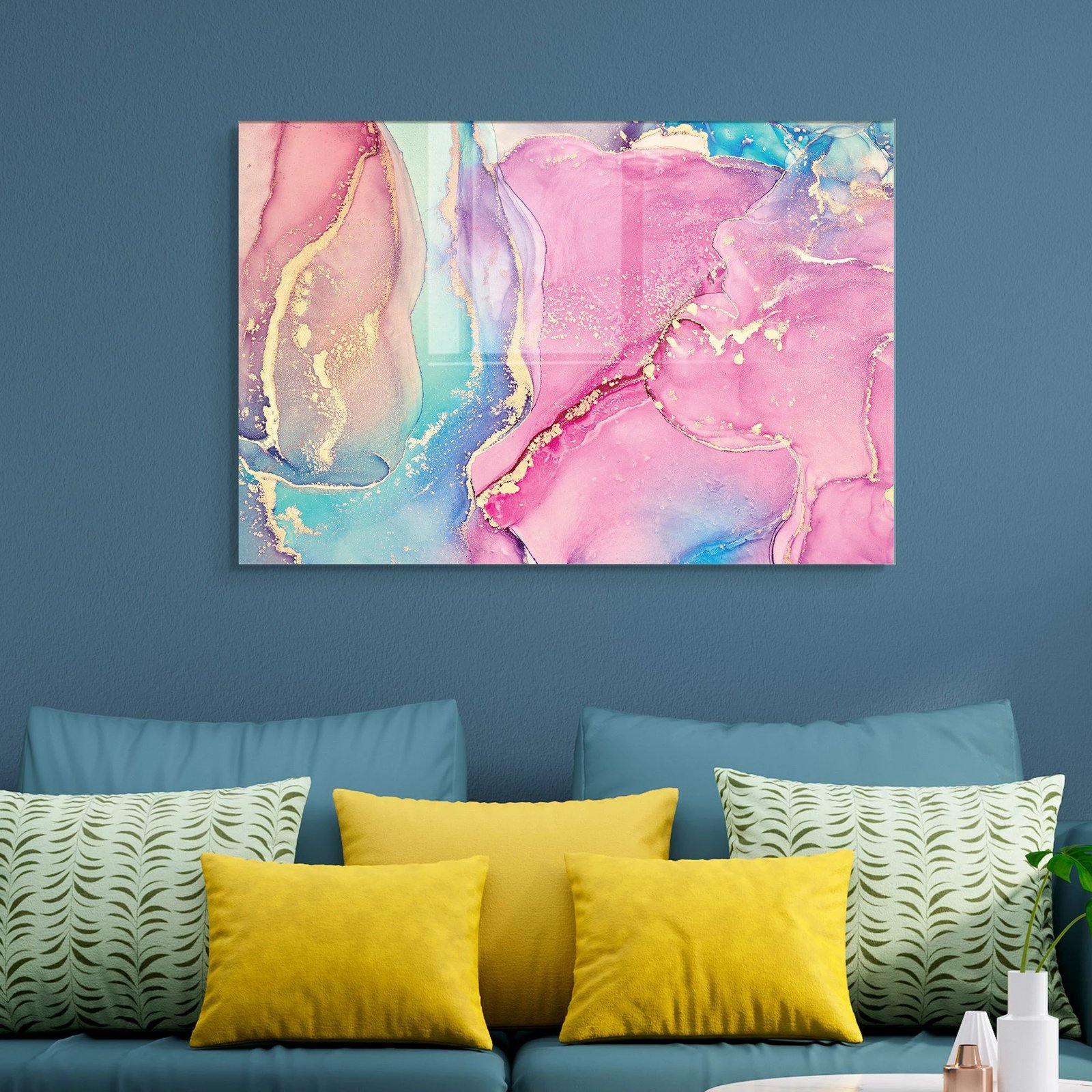 Pikturë dekorative prej xhami të temperuar, shumëngjyrëshe, Wallity 2067, 70x100cm