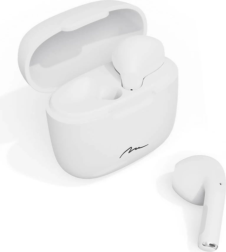Kufje wireless Media-Tech R-PHONES TWS+ MT3608W, in-ear, Bluetooth, USB-C, Bardhë