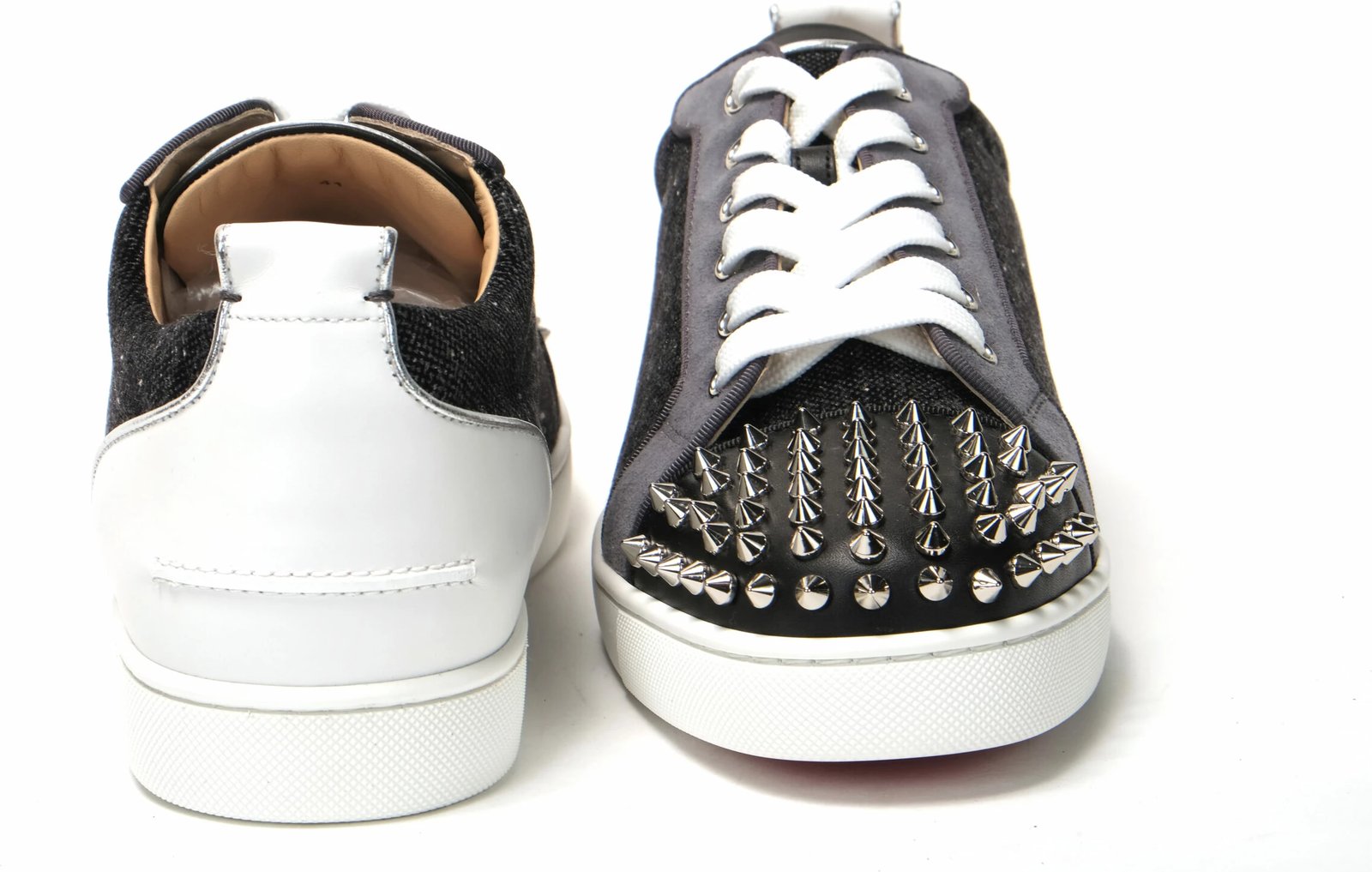 Atlete Christian Louboutin, të zeza/argjendta