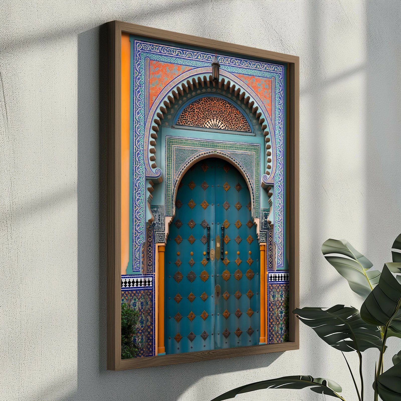 Pikturë dekorative me kornizë MDF, shumëngjyrëshe, Wallity, GE119-L