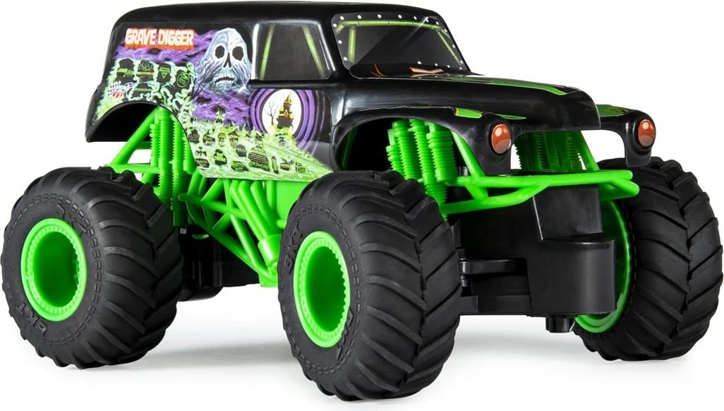 Kamion lodër me telekomandë Monster Jam Grave Digger 1:24, SPIN MASTER, shumëngjyrësh