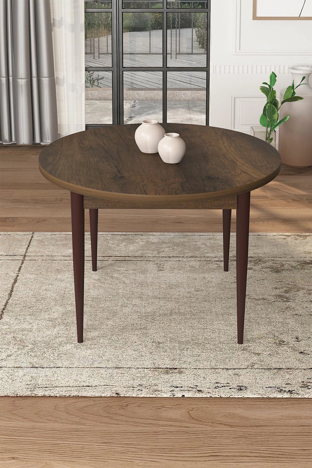 Tavolinë ngrënieje Hanah Home, Tor - Barok, kafe