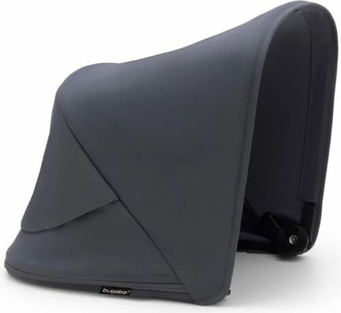 Bugaboo fox 3 carrycot and stroller with graphite frame, stormy blue fabrics and canopy