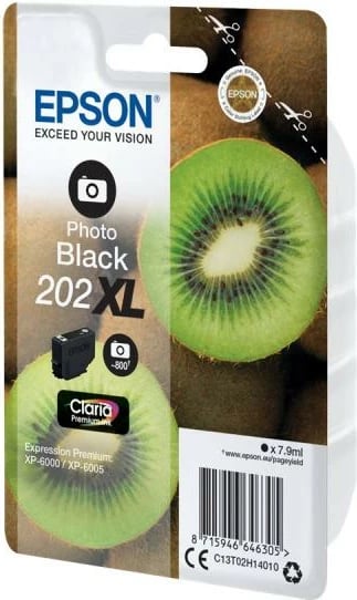 Kartushë bojë Epson 202XL C13T02H14010 Photo Black XL, Claria Premium, 7.3 ml, e zezë foto