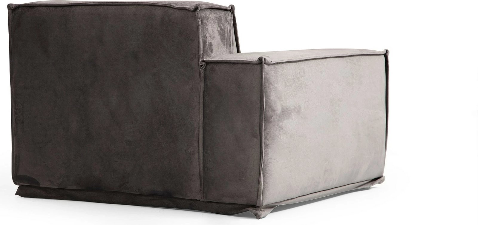Kënd-sofë Atelier del Sofa, Lego Corner 3 (L1-O1-C-O1-1R), ngjyrë gri