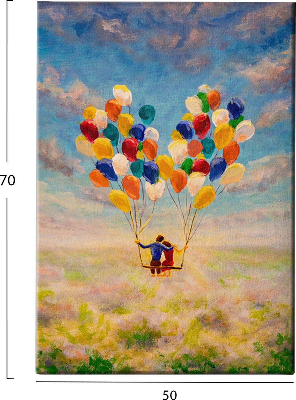 Pikturë muri GOBI FH4761, kanavacë e printuar, 50x3x70cm