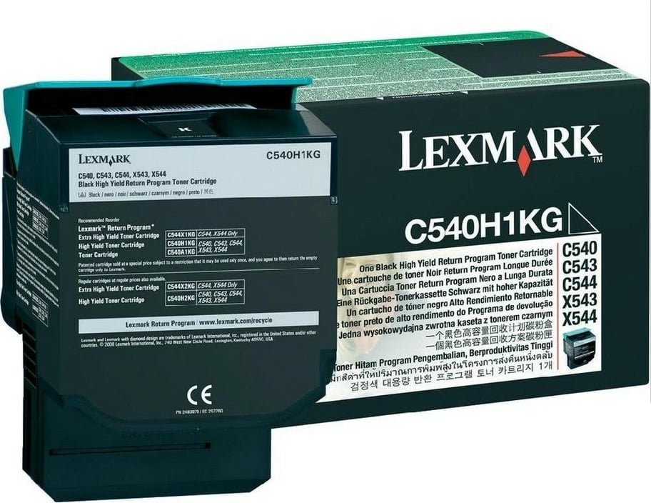 Toner Lexmark C540H1KG, i zi, 2500 faqe Toner Lexmark C540H1KG, i zi, 2500 faqe