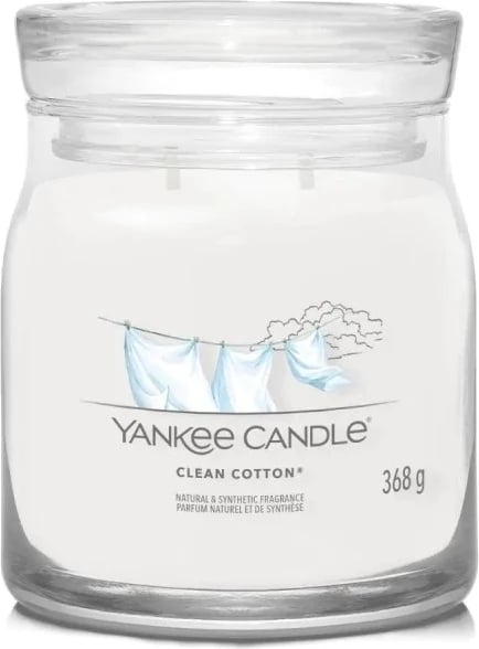 Qiri aromatik Yankee Candle Clean Cotton 368g
