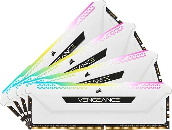 RAM Memorje Corsair Vengeance RGB PRO SL 32GB (4x8GB) DDR4 3600MHz bardhë