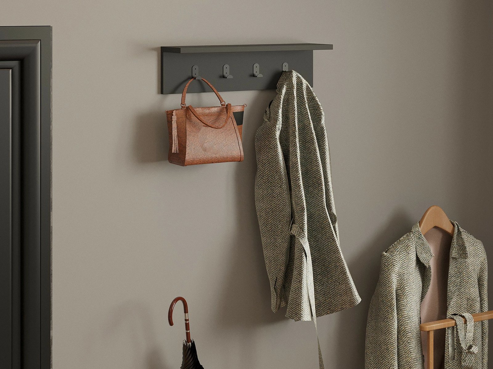 Raft muri Ayla, ngjyrë antracit