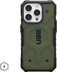 Mbështjellës Urban Armor Gear Pathfinder MagSafe për celular, 6.1", TPU, i zi/ulliri