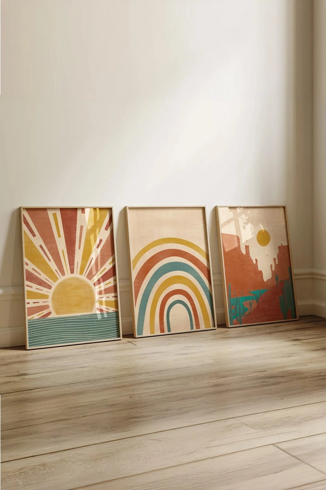 Pikturë dekorative me kornizë (3 copë), Wallity, 3Dartsohoset8