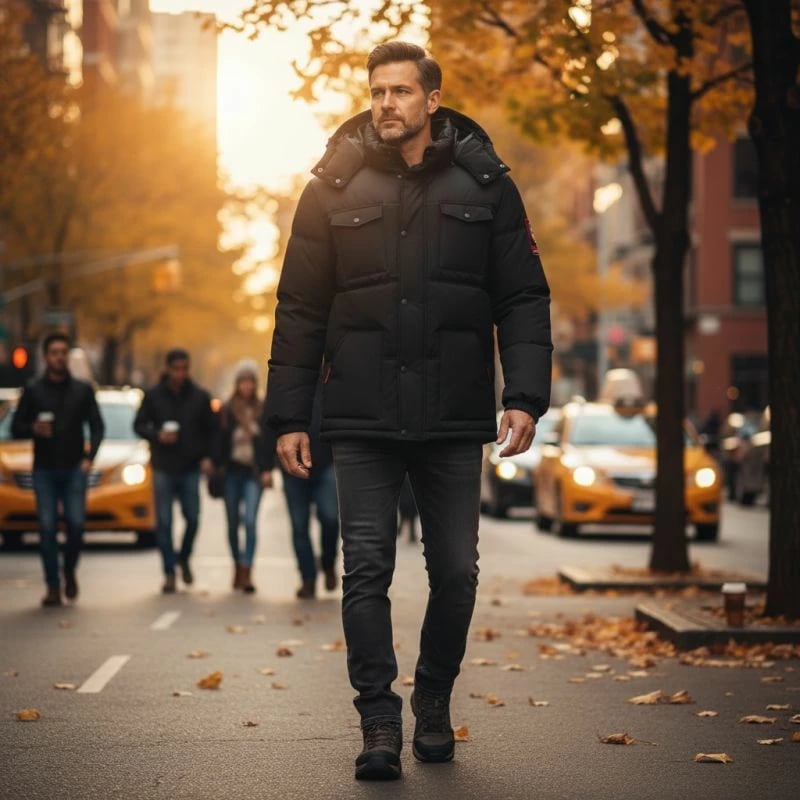 Jakne për meshkuj Geographical Norway, e zezë