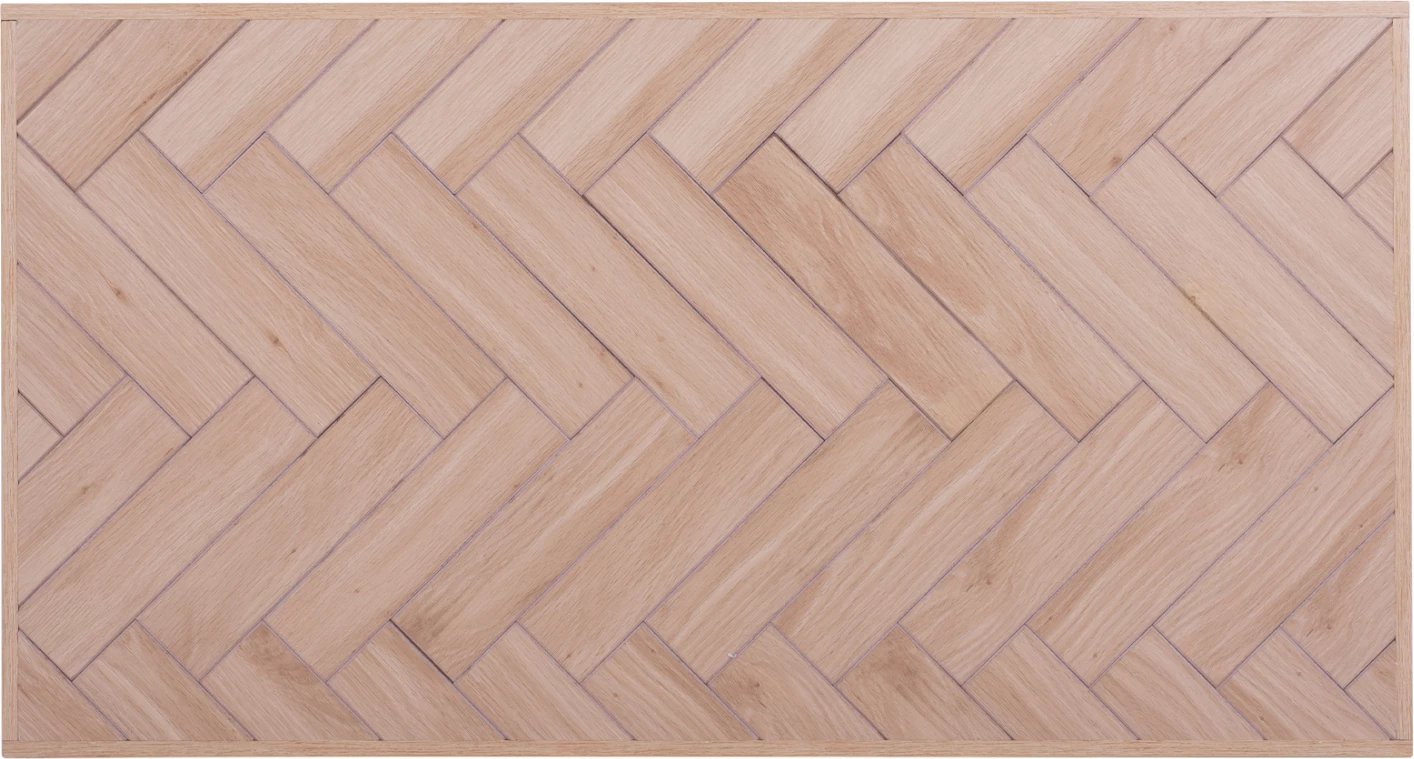 Tavolinë kafeje Chanelle, ngjyrë natyrale me këmbë të zeza, 110x59x38 cm, FH8648