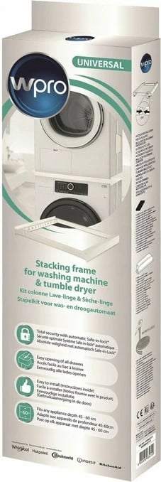 Lidhës universal për lavatriçe dhe tharëse Whirlpool KCL103, Bardhë