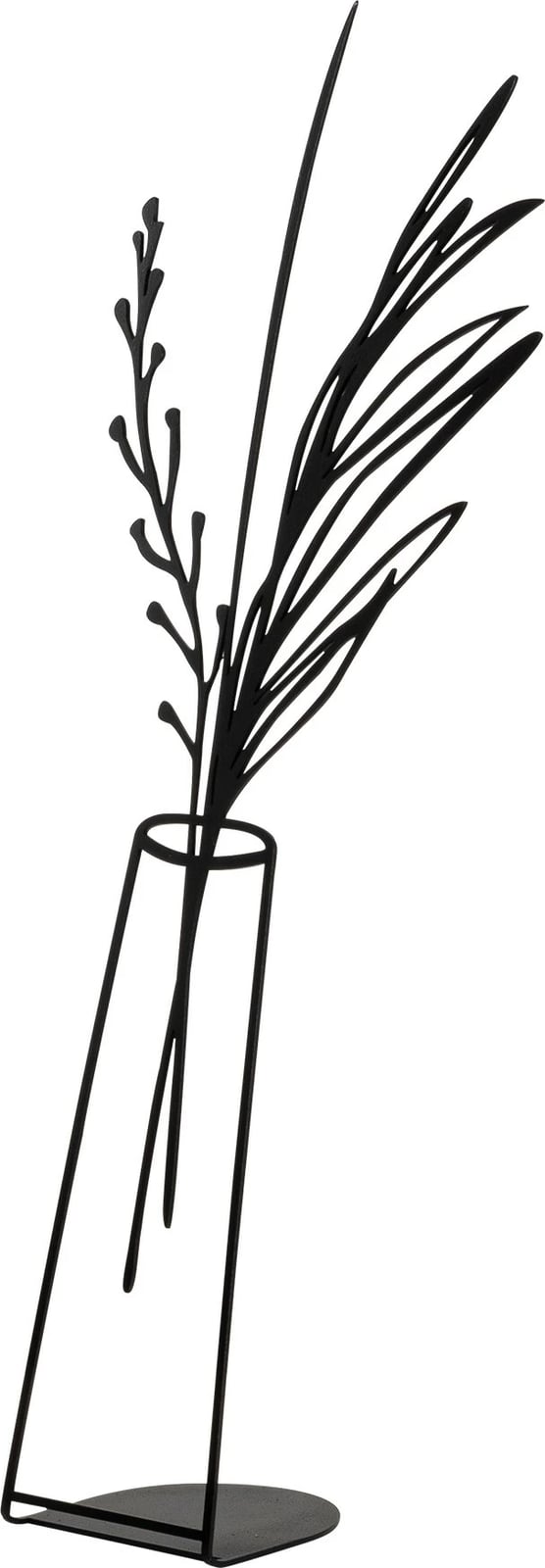 Objekt dekorativ Aberto Design, vazo lulesh, e zezë, 19x50cm Objekt dekorativ Aberto Design, vazo lulesh, e zezë, 19x50cm
