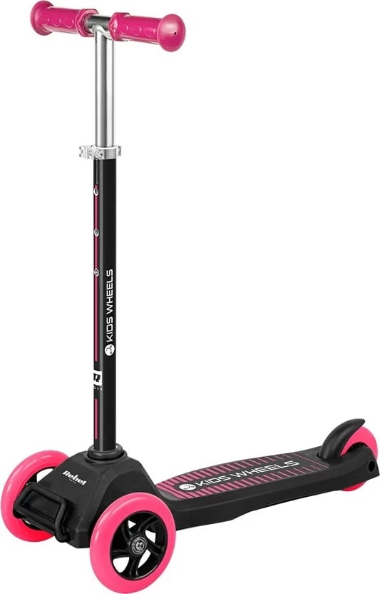Hulajnoga me tre rrota Rebel Kids Wheels, për fëmijë, Rozë