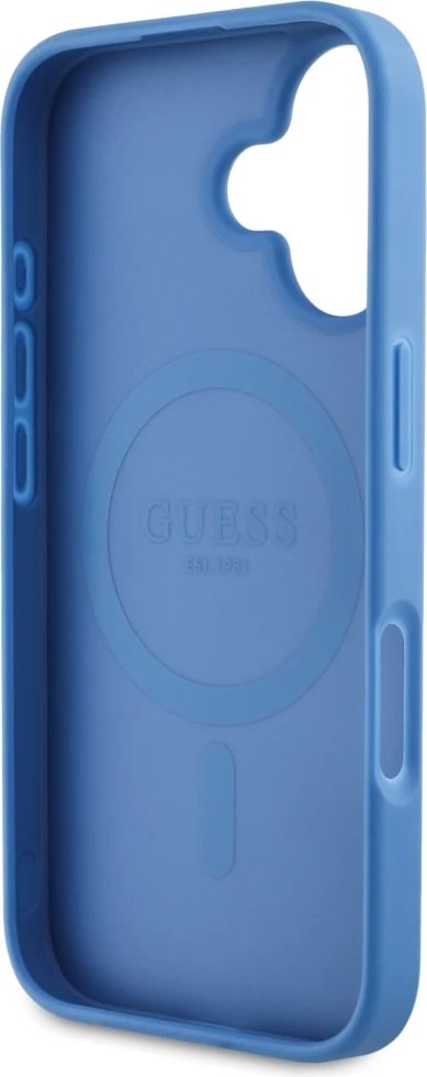 Mbështjellës Guess 4G Circle Classic Logo MagSafe për iPhone 16, Kaltër Mbështjellës Guess 4G Circle Classic Logo MagSafe për iPhone 16, Kaltër