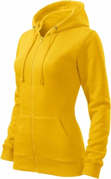 Duks me kapuç Malfini për femra, ngjyrë e verdhë