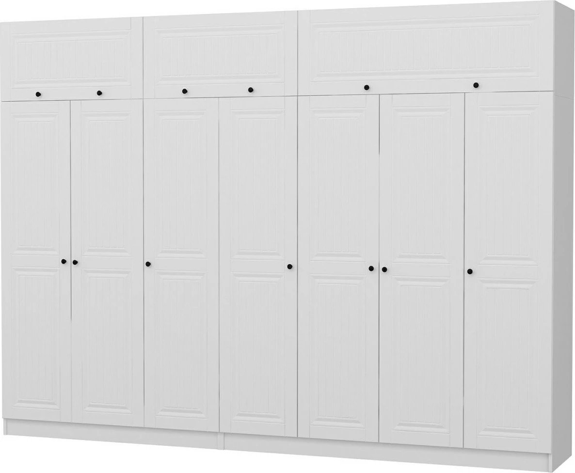 Dollap i bardhë për rroba, Skye Decor, Kale - 5141, 315x235x52 cm