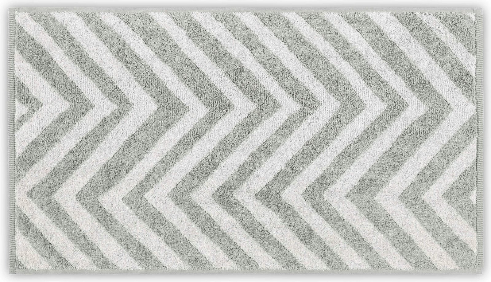 Peshqir larjeje Mijölnir, dizajn Chevron, i bardhë dhe gri e lehtë