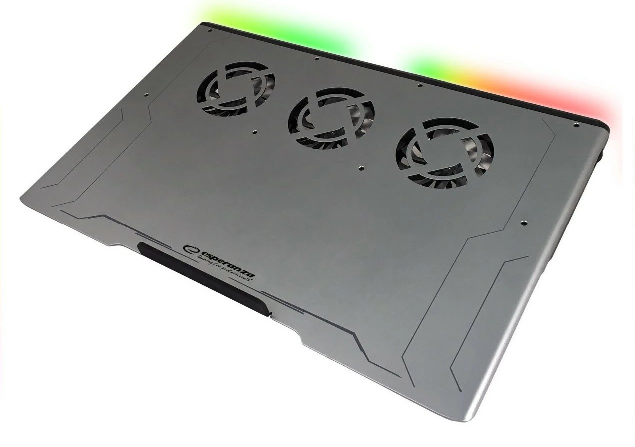 Pad ftohës për laptop Esperanza Boreas EGC108, RGB, 19", i zi