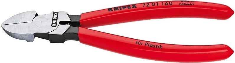 KNIPEX 72 01 160 pinca diagonale, dorezë plastike, e kuqe