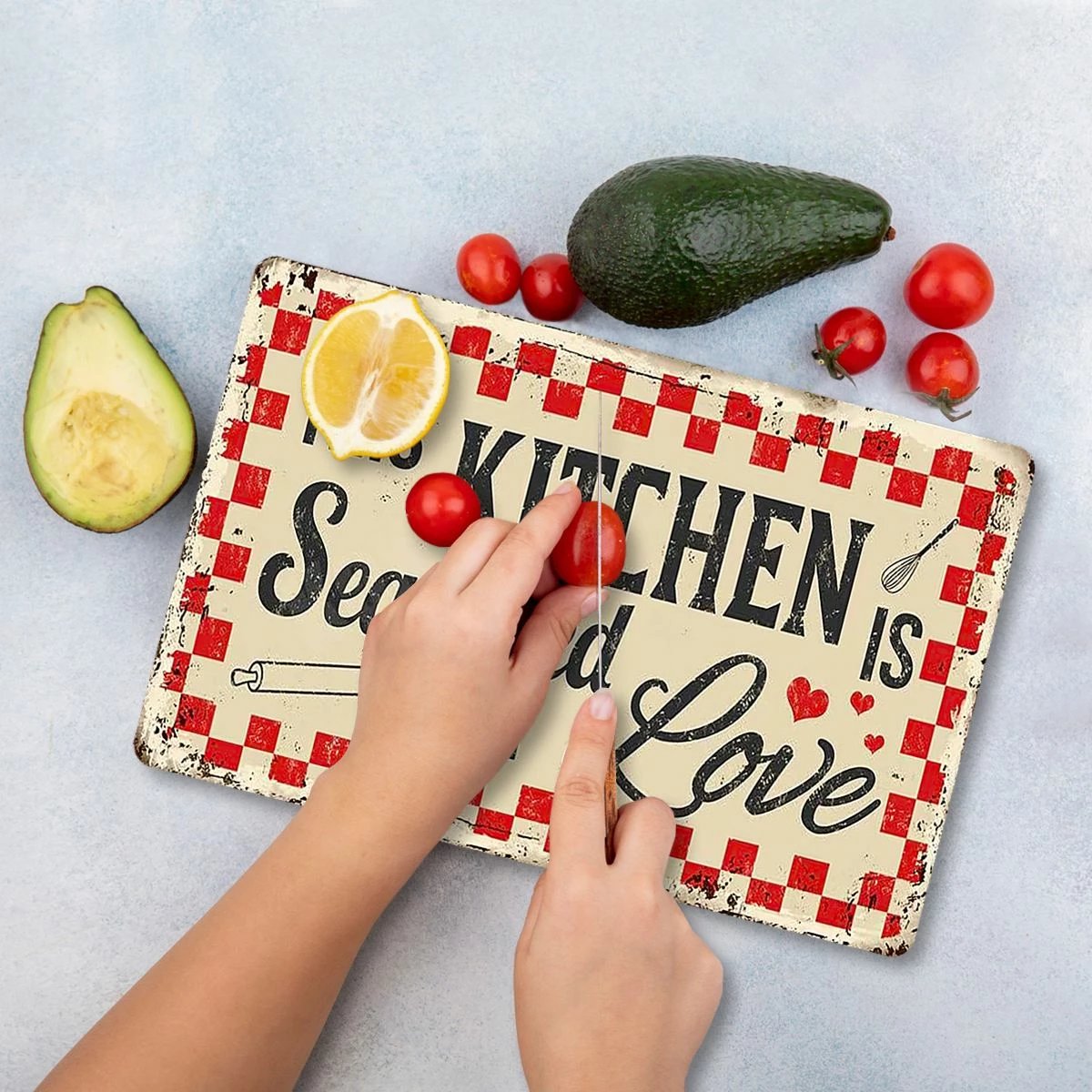 Dërrasë prerëse Hermia, qelq i temperuar, shumëngjyrëshe, Ckt41 - 3040, 30x40cm