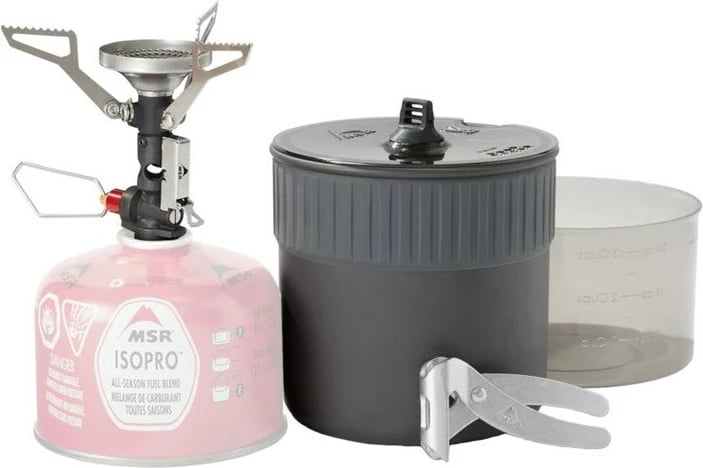 Set për gatim kampingu Pocket Rocket Deluxe Kit, pa brend, gri