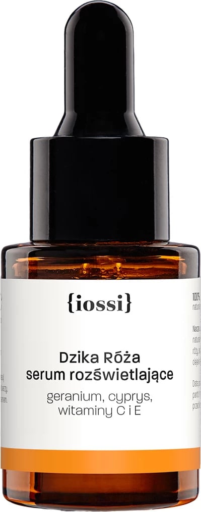 Serum për fytyrë për femra Iossi Wild Rose Brightening me Geranium, Cypress, Vitamina C dhe E, 10ml