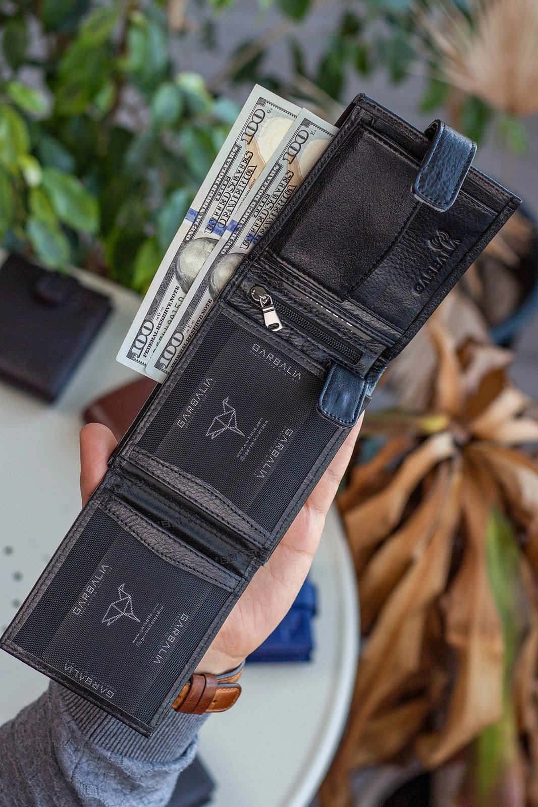 Set portofoli me rrip (2 copë), Zoozie Bags, Chelsea, ngjyrë e zezë