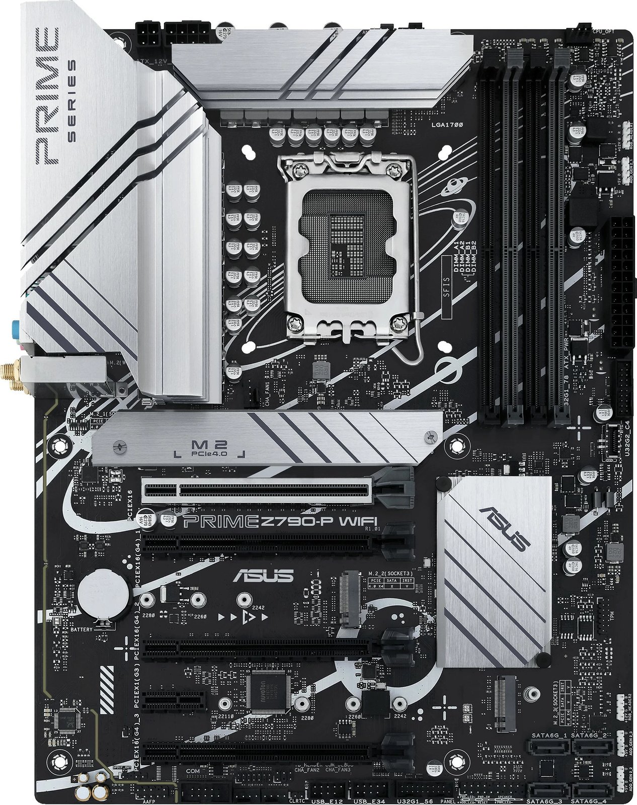 Pllakë amë ASUS PRIME Z790-P WIFI, Intel, LGA 1700, DDR5-SDRAM, 128 GB