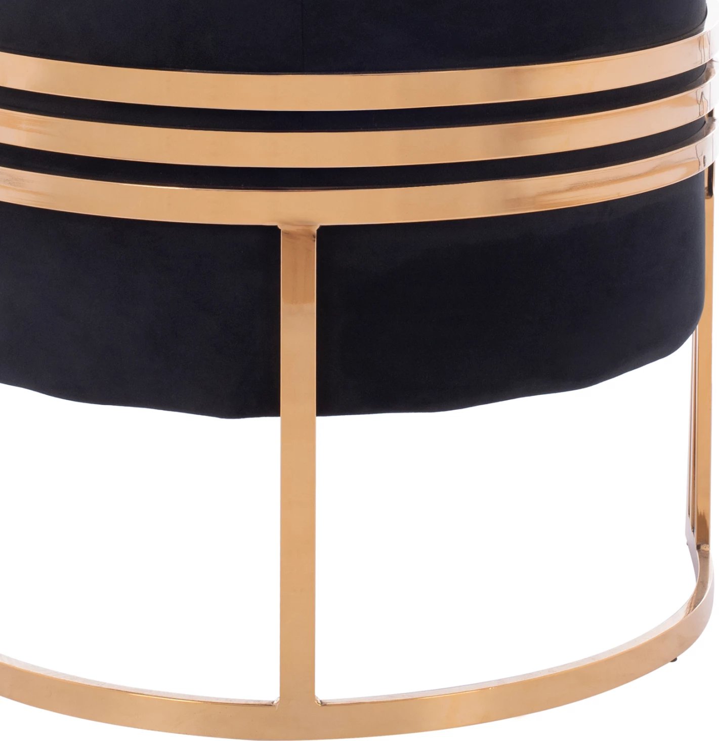 Karrige me krahë TIANA, kornizë metalike e artë, shpinë e ulët, rregullim gjysmë-rrethor, FH8738.04