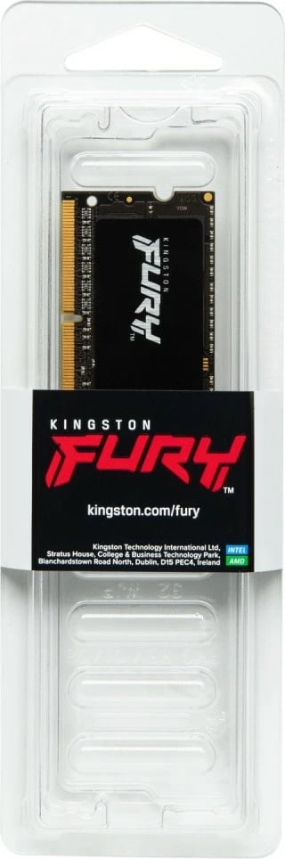 RAM Memorje Kingston FURY Impact DDR4, 64GB (2x32GB), 3200MHz, SODIMM, CL20, e zezë