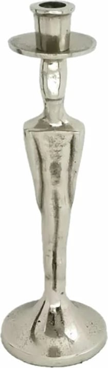 Mbajtëse qirinjsh HERR, alumin, ngjyrë argjendi, 11x11x32 cm