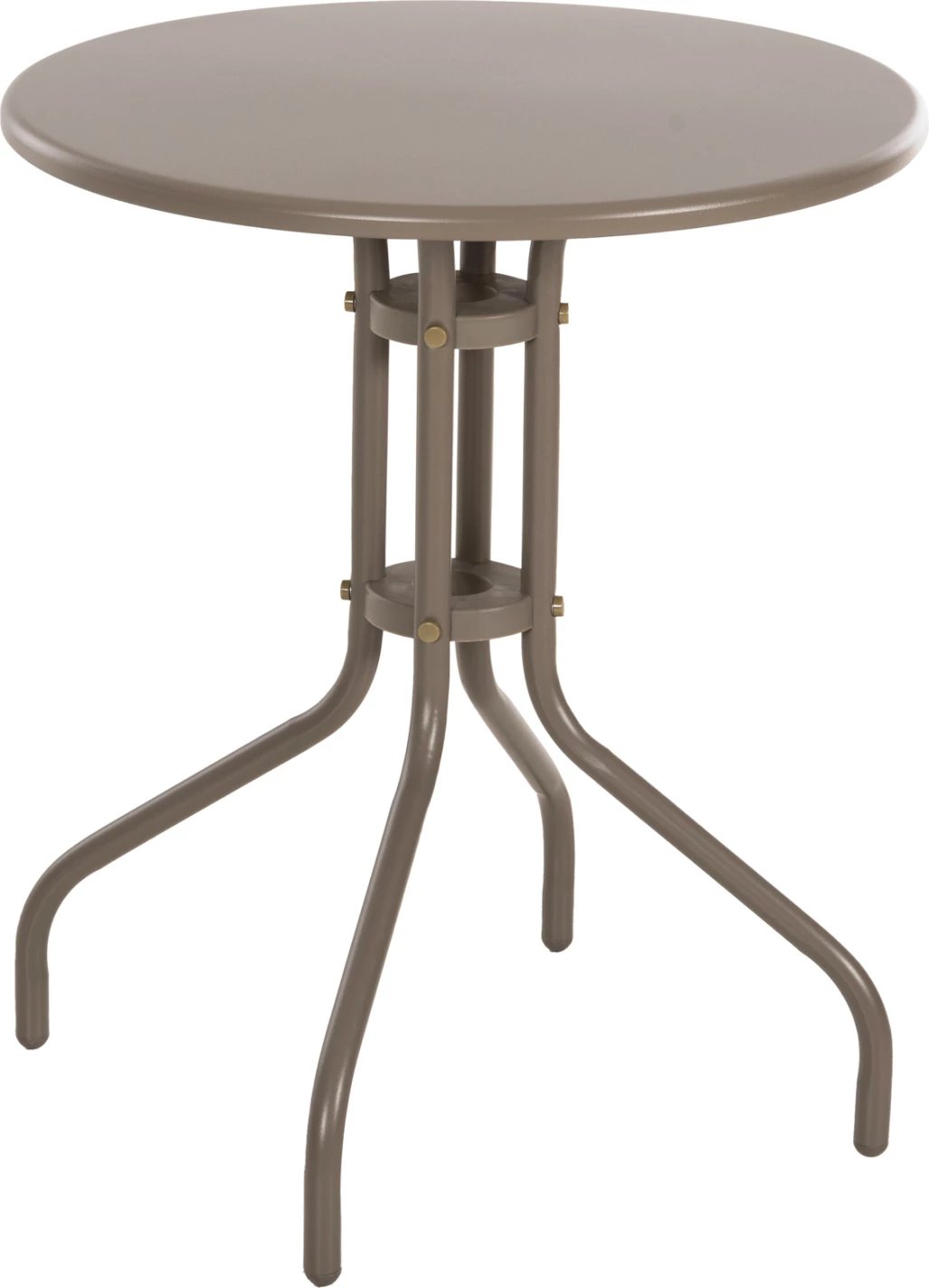 Tavolinë e rrumbullakët për jashtë, ngjyrë shampanjë, LINO FH5973.04, Φ60x70H cm