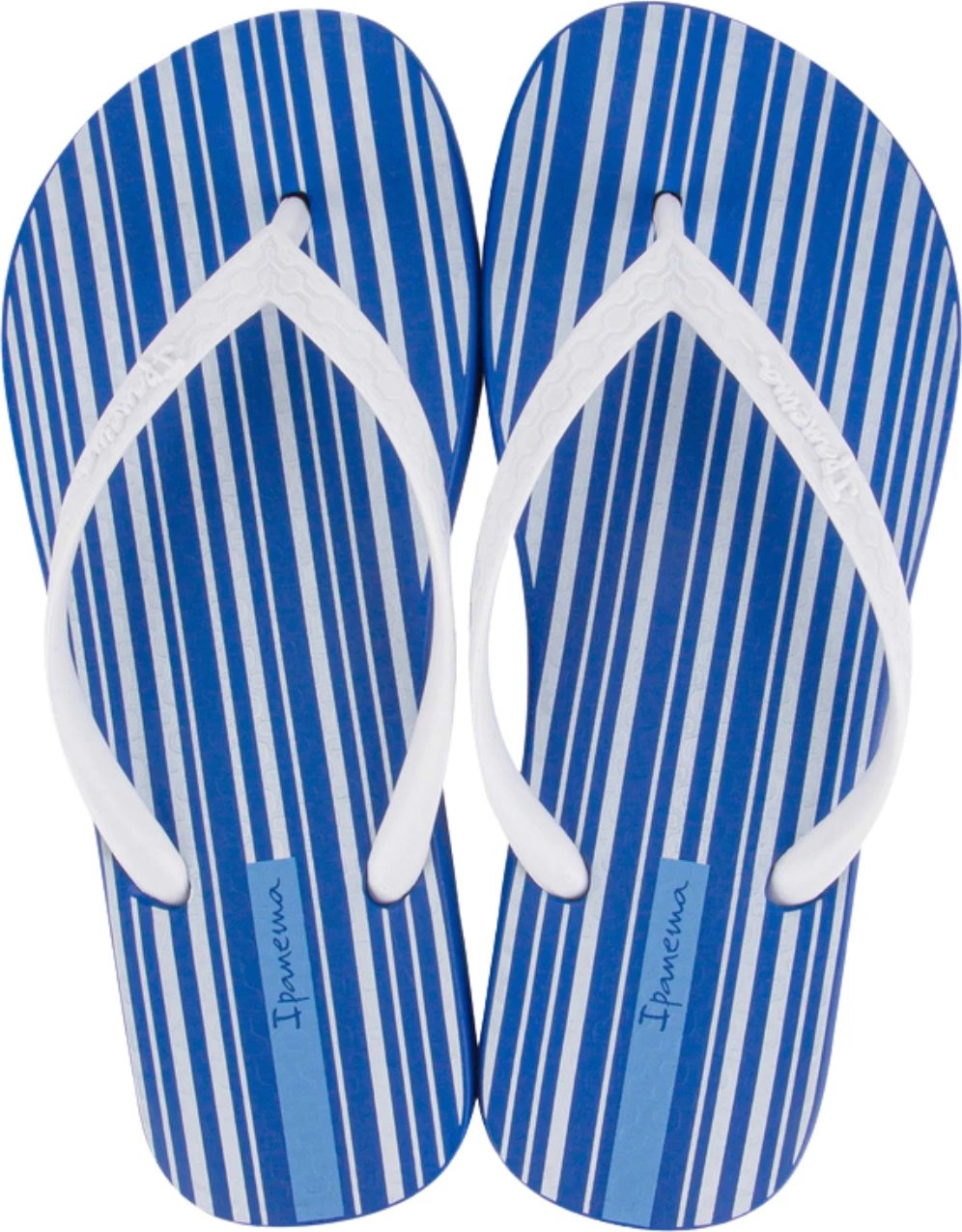 Flip-flop për femra Ipanema, blu-bardhë