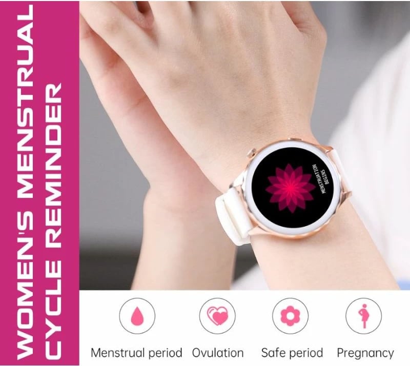 Smartwatch për femra Rubicon, rozë