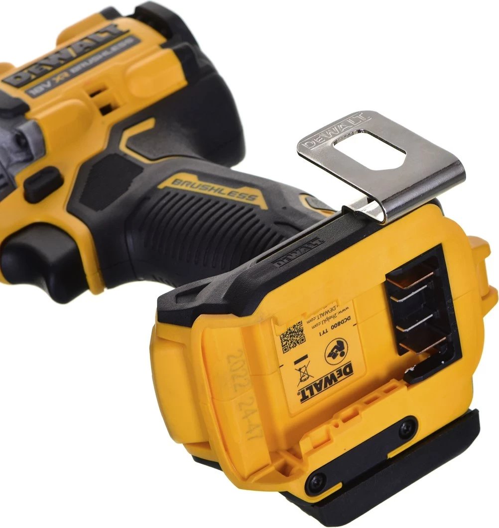 Makineri DeWalt DCD800E1T, 18V XR, 1x1.7AH, Verdhë