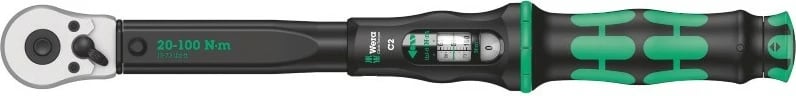 Çelës momenti Wera Click-Torque C 2, 1 copë, zi, gjelbër