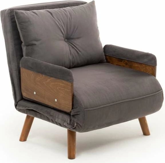 Krevat-karrige një vendës, Atelier del Sofa, Cosmo Single, ngjyrë gri