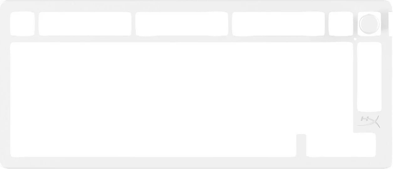 Kasë tastiere HyperX Alloy Rise 75 Top Plate, alumin, e bardhë