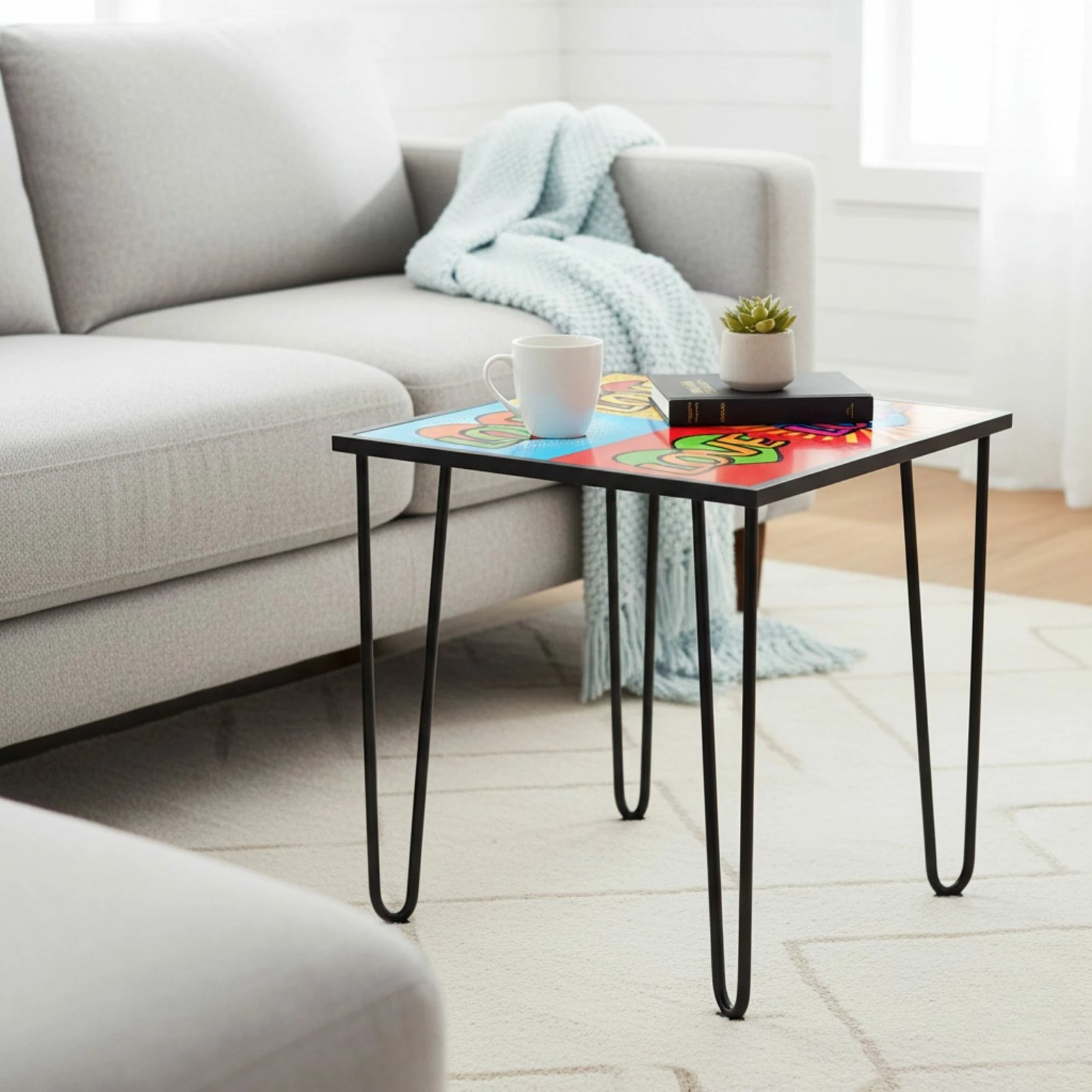 Tavolinë kafeje Skye Decor, Shb-032-A, shumëngjyrëshe