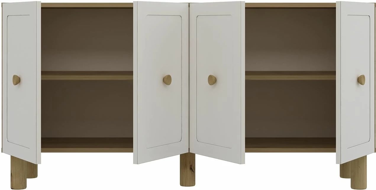 Konsol Skye Decor, Rosalinda KB150, ngjyrë lis safir dhe e bardhë