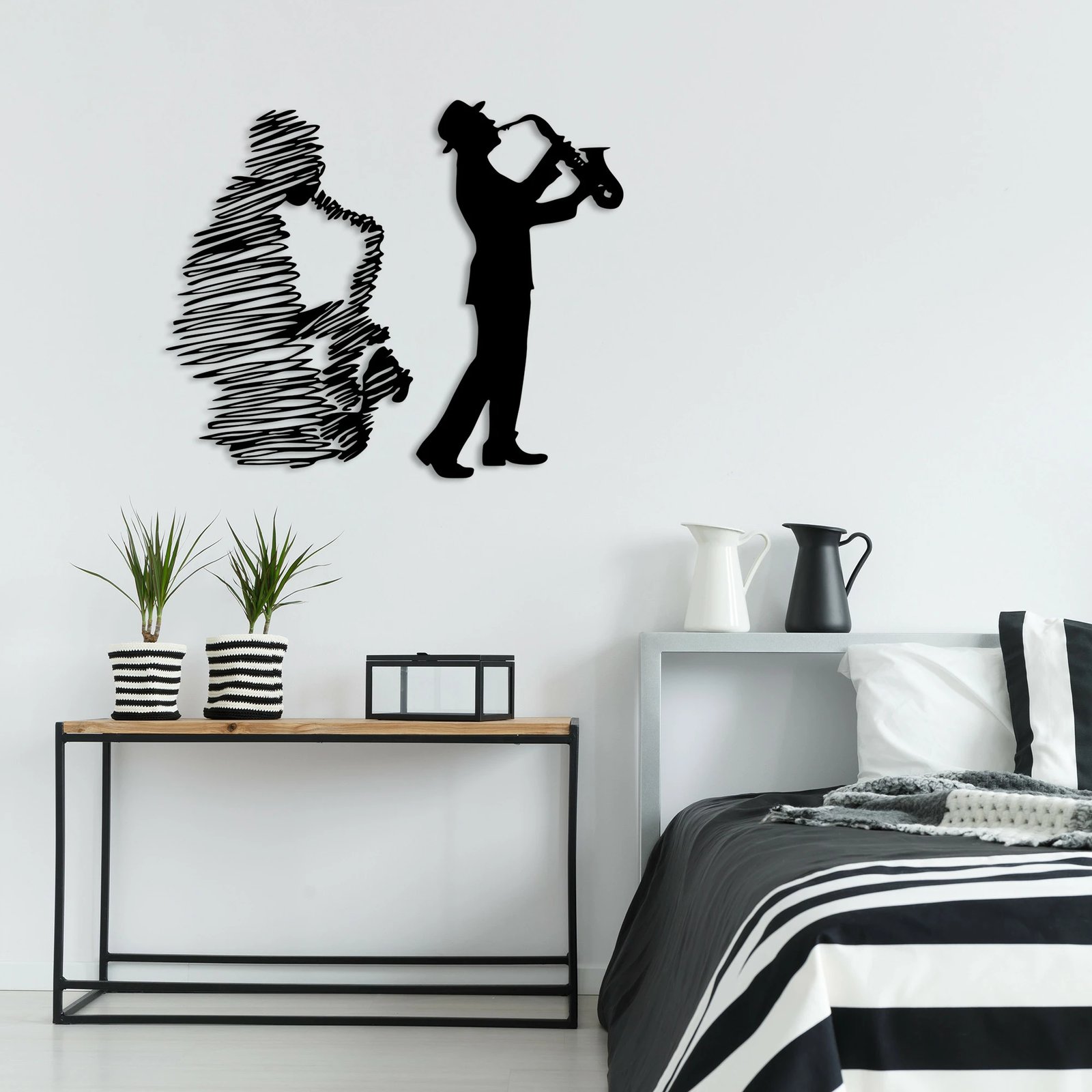 Aksesor dekorativ metalik për mur Wallity, Deva