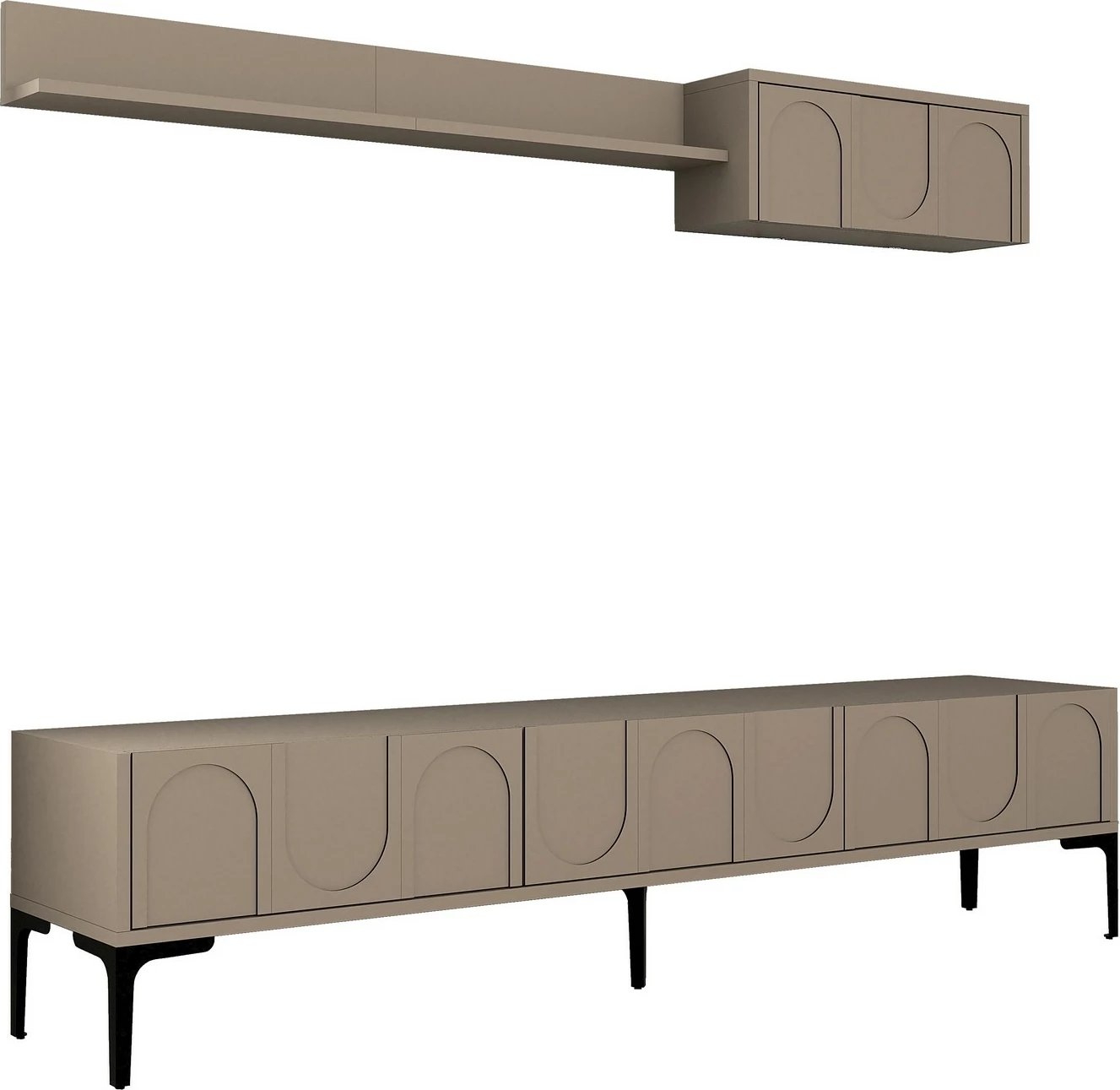 Njësi TV Skye Decor, Lyon 2 - Atlas, e zezë