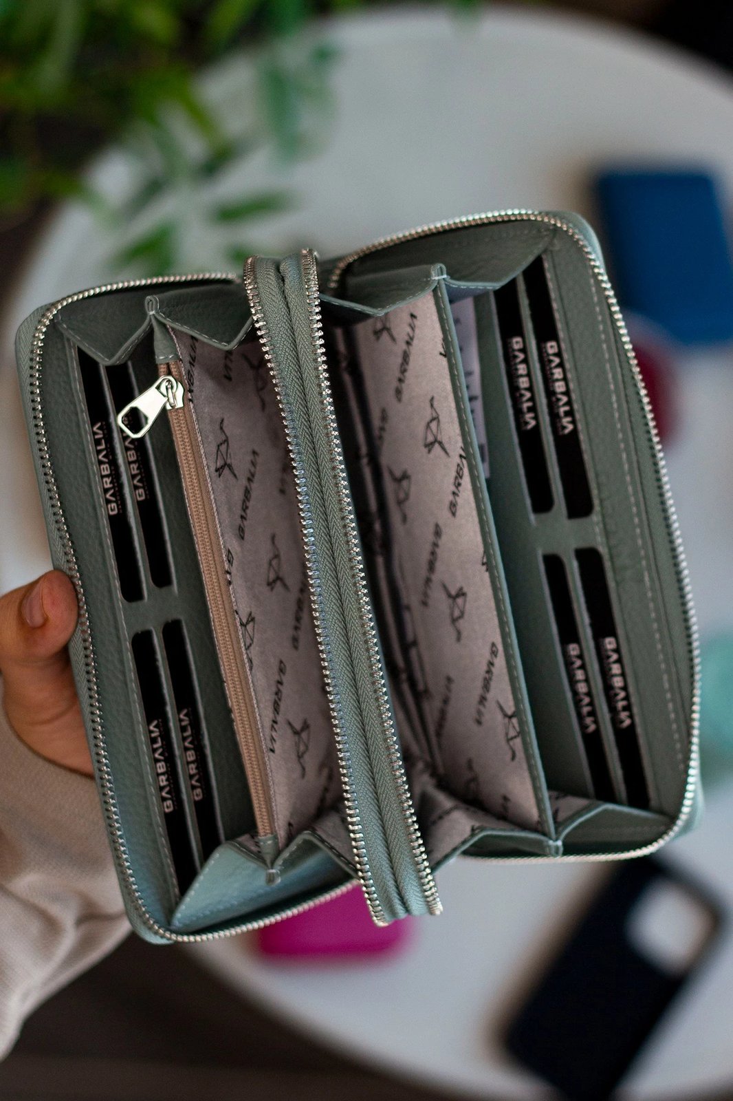 Portofol unisex, ngjyrë mint, Zoozie Bags, Orleans