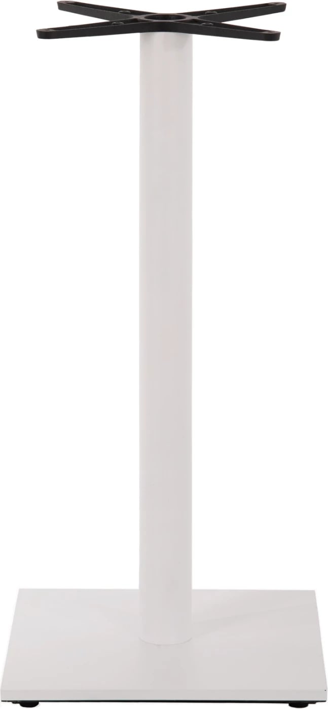Baza për tavolinë bar, lartësi mesatare, metal mat i bardhë, FH474.02, 45x45x94H cm