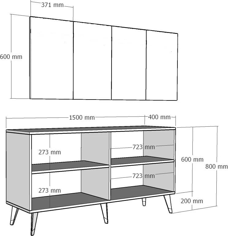Konsolë Hanah Home, Isil, e bardhë dhe ari